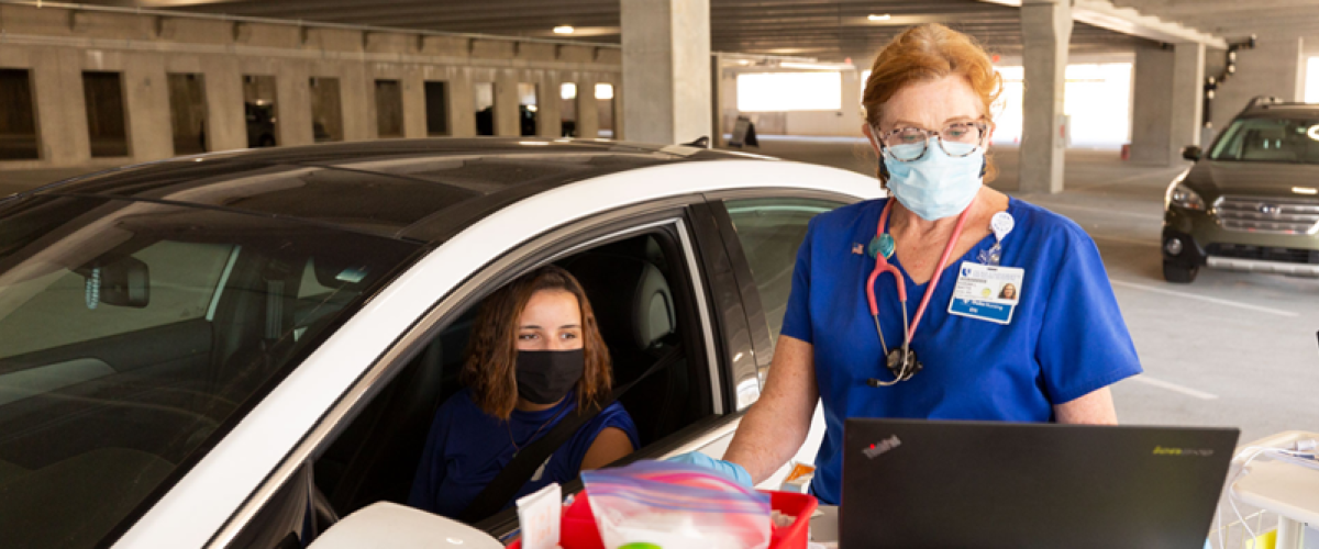 car-side COVID testing